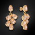 Серьги "Amber II (Light Peach)" с кристаллами Preciosa™